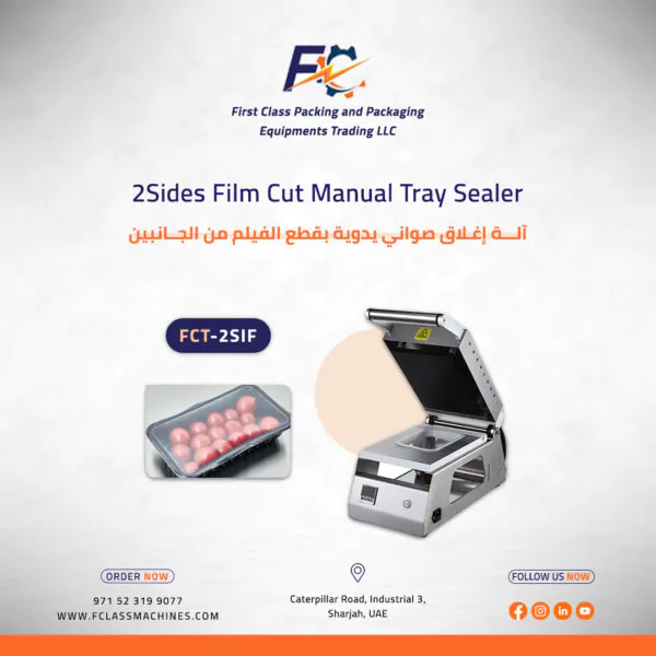 2 Sides Film Cut Manual Tray Sealer - Image 2