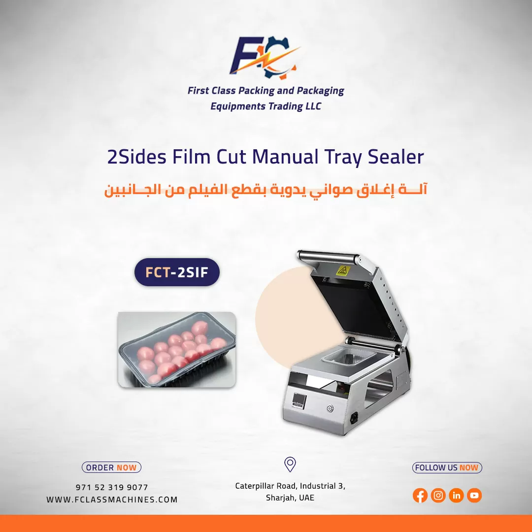 2 Sides Film Cut Manual Tray Sealer