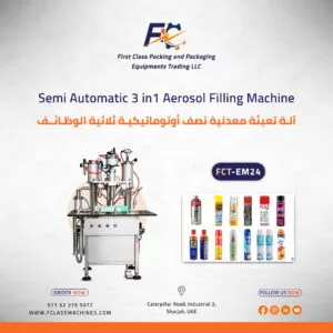 Semi Automatic 3 in1 Aerosol Filling Machine FCT-EM24