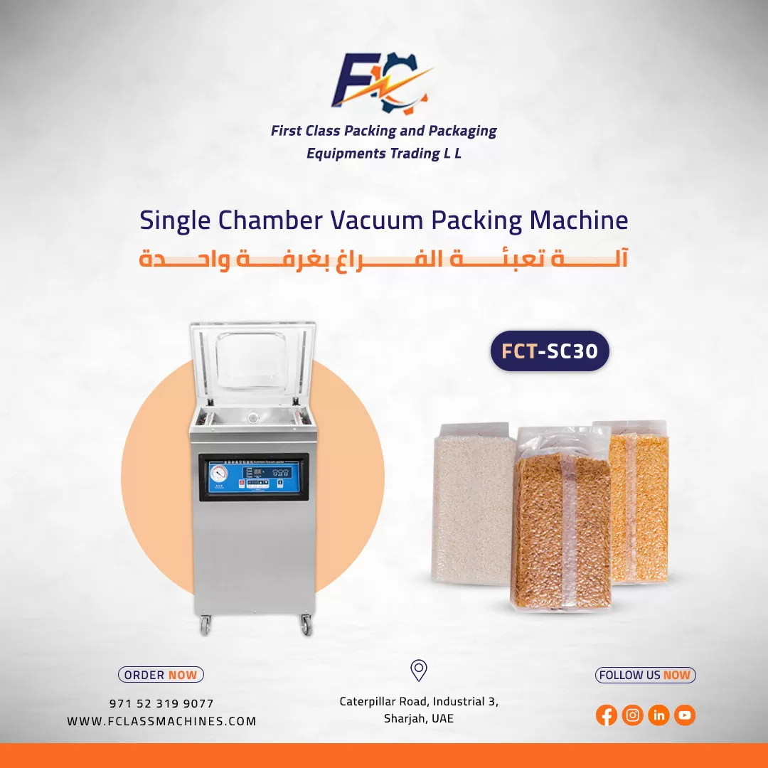 Single Chamber Vacuum Packing Machine FCT-SC30