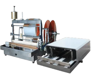 Semi-auto cellophane wrapping machine for perfume box