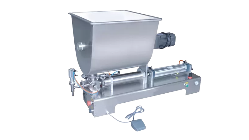 Semi Automatic Cream Filling Machine With Mixing Tank