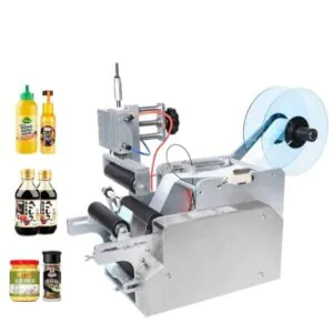 Semi-automatic Round Bottle Labeling Machine in Dubai