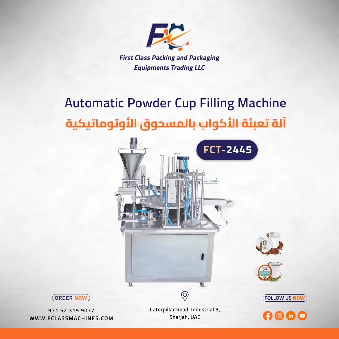 Automatic Powder Cup Filling Machine In Dubai