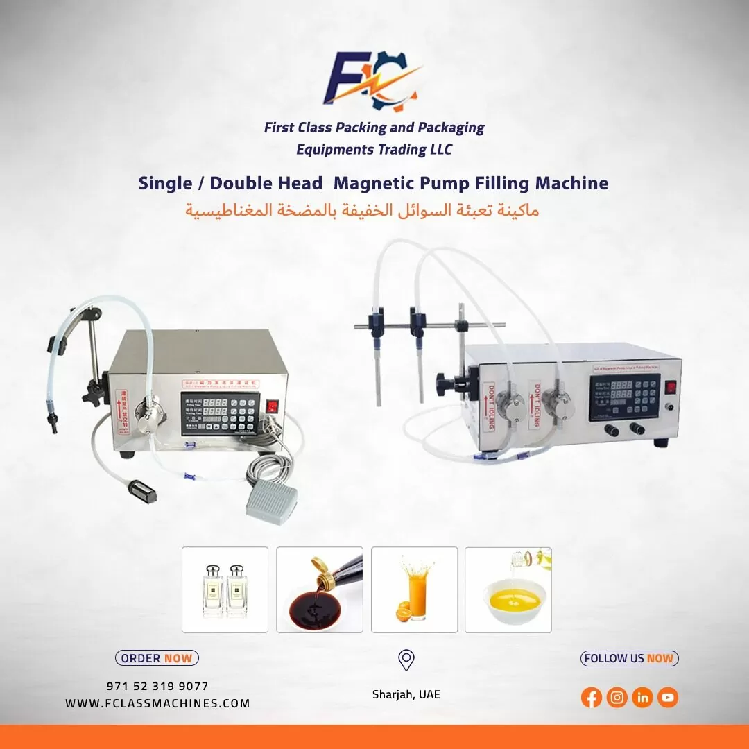 Double Head Magnetic Pump Filling Machine in Dubai