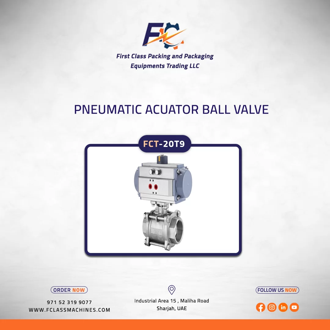 PNEUMATIC ACUATOR BALL VALVE IN DUBAI