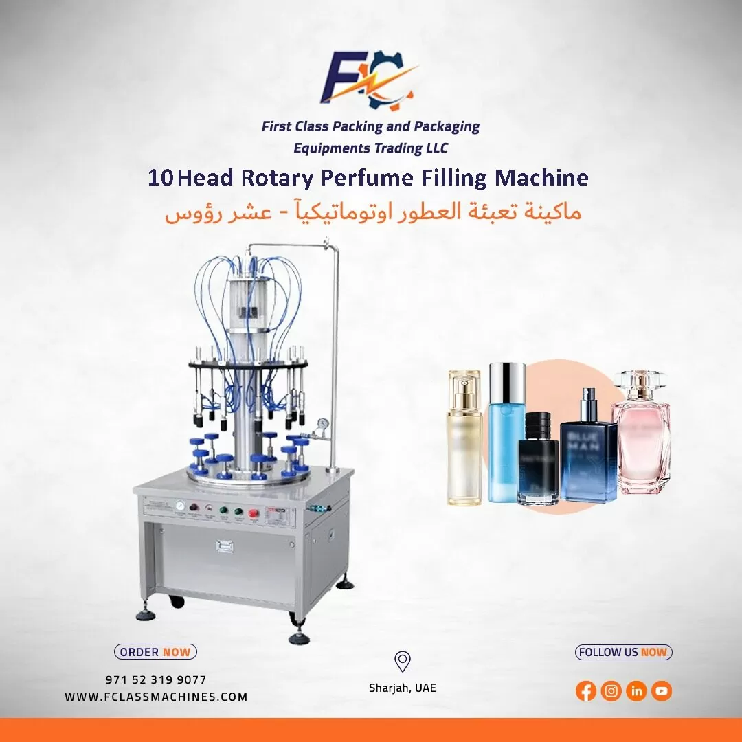 10 Head Rotary Perfume Filling Machine