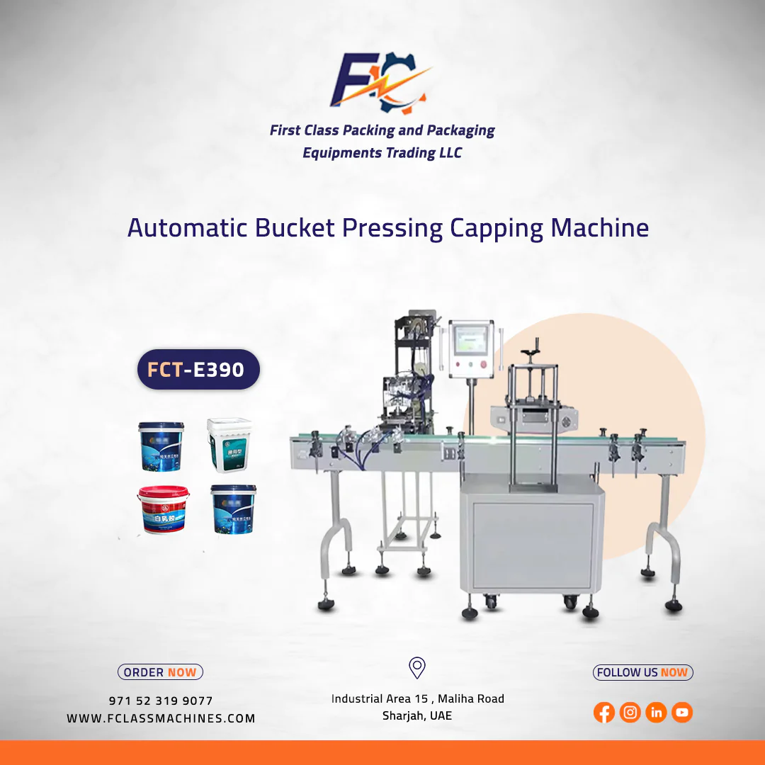 Automatic Bucket Pressing Capping Machine In Dubai