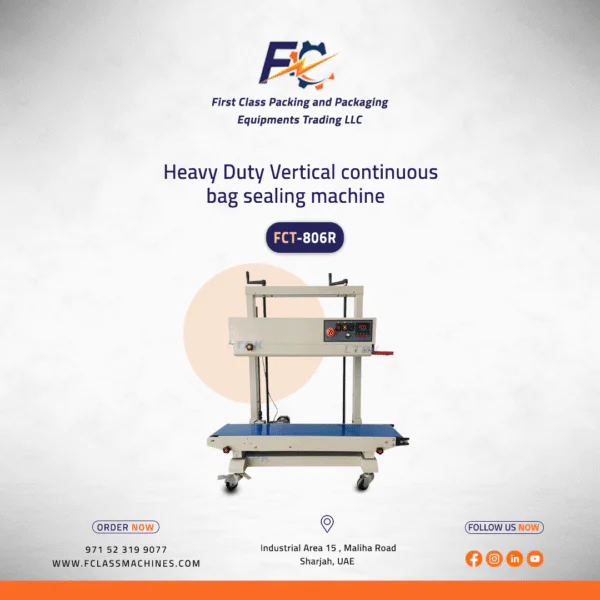 Heavy Duty Vertical continuous bag sealing machine In Dubai