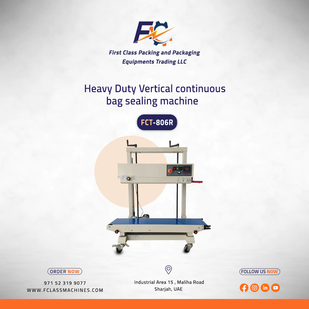 Heavy Duty Vertical continuous bag sealing machine In Dubai