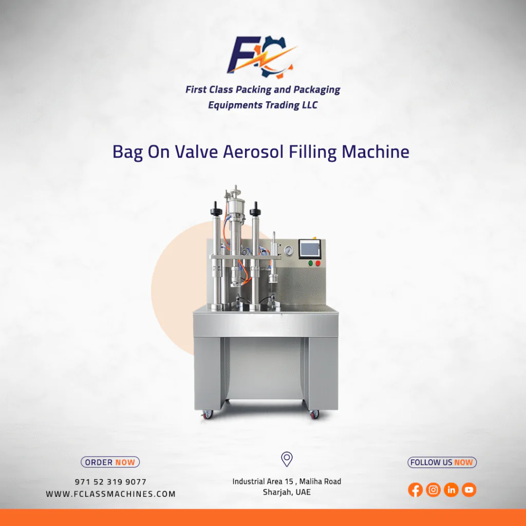 Bag On Valve Aerosol Filling Machine in dubai